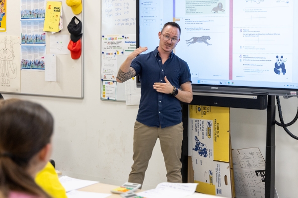 Welke leerkracht staat er vandaag voor de groep?